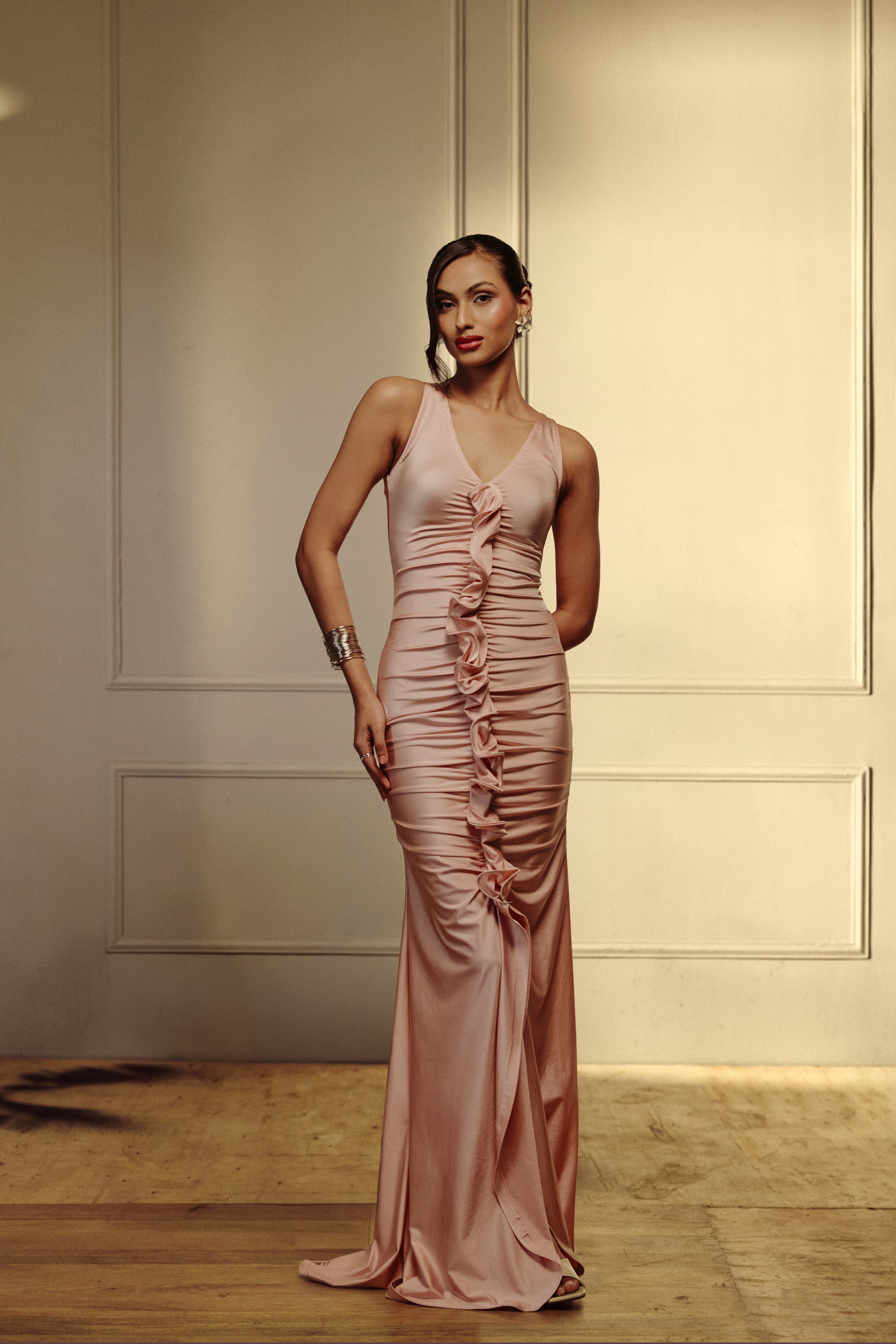 The Champagne Rose Dress